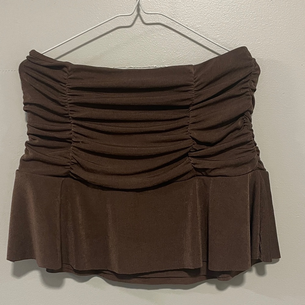 Garage Chocolate Brown Skirt